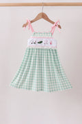 Green Golf Embroidered Dress