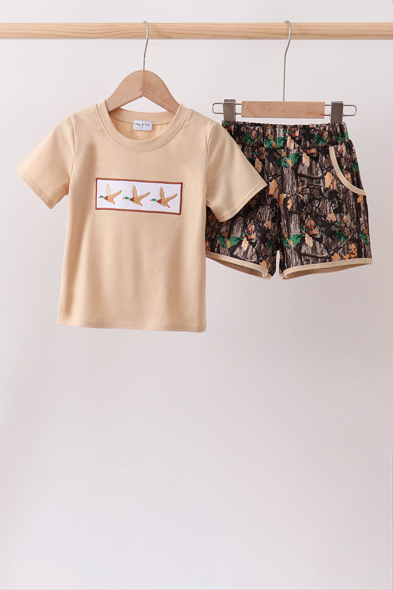 Camo Duck Embroidered Set