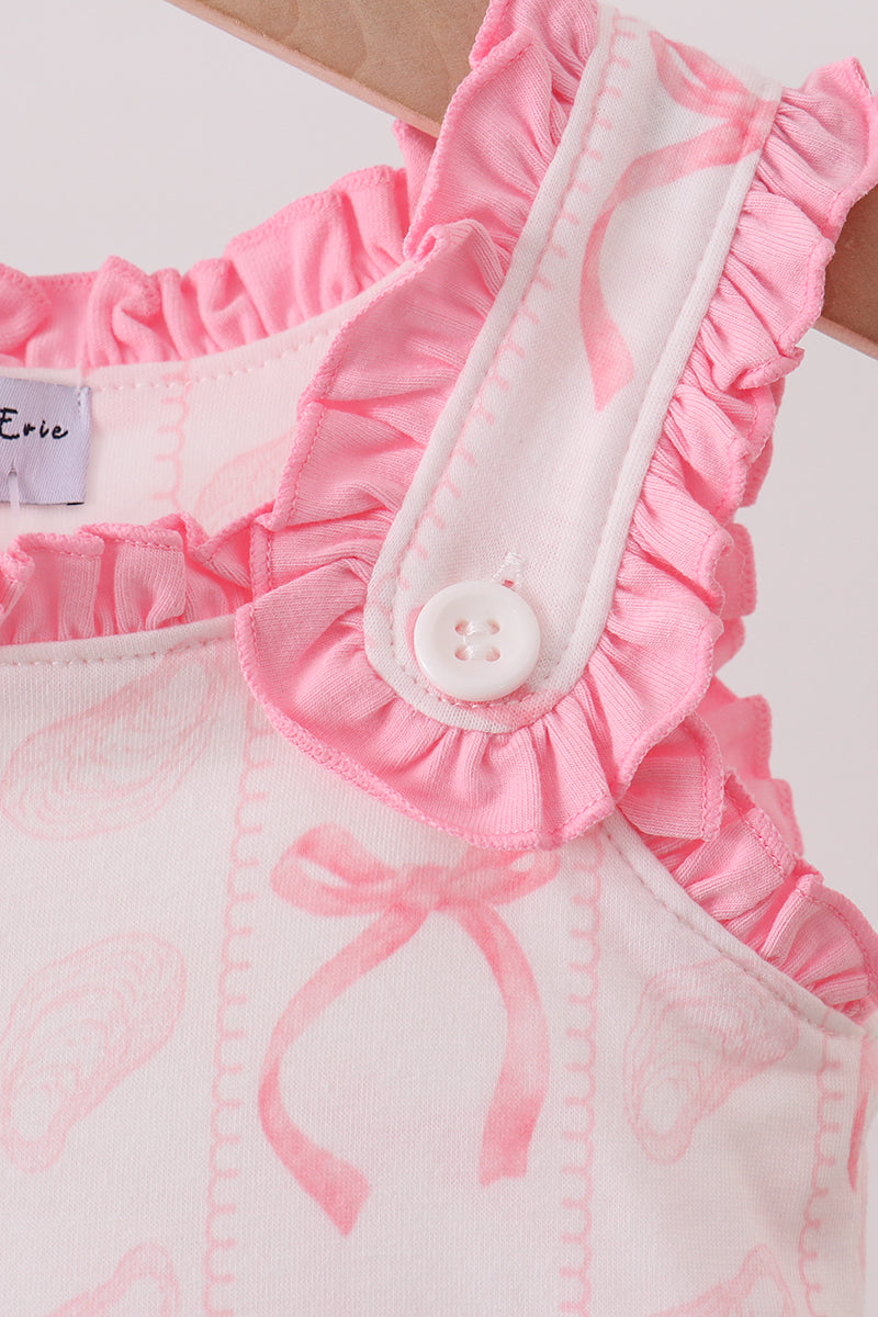 Pink Bow Print Bubble