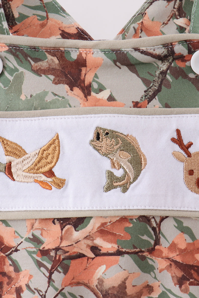 Camo Wildlife Embroidered Jon Jon