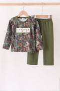 Camouflage Mallard Embroidery Pants Set