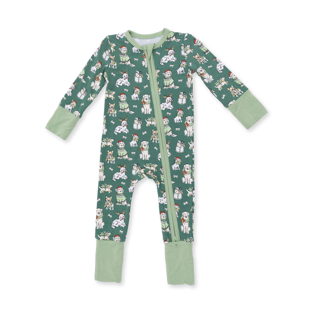 Christmas Dogs Uni - Bamboo - Convertible Romper