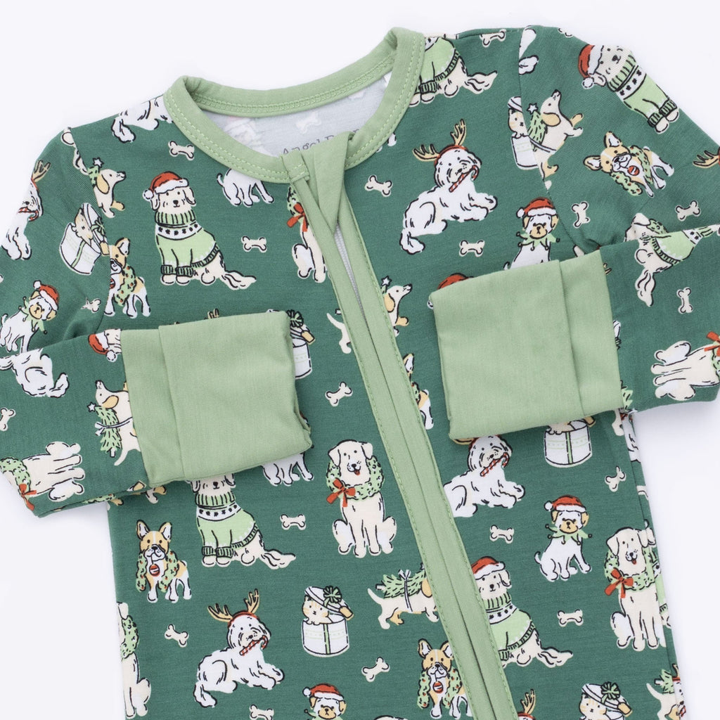 Christmas Dogs Uni - Bamboo - Convertible Romper