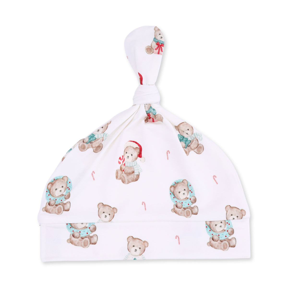 Christmas Teddy Bears Uni - Bamboo - Knotted Gown and Knotted Hat