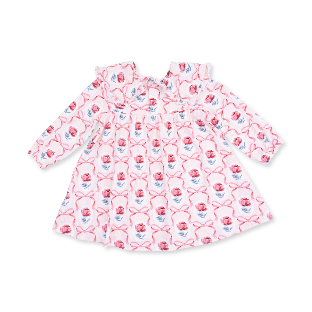 Leslie Rose - Sofia Dress with Oversize Collar and Bloomer