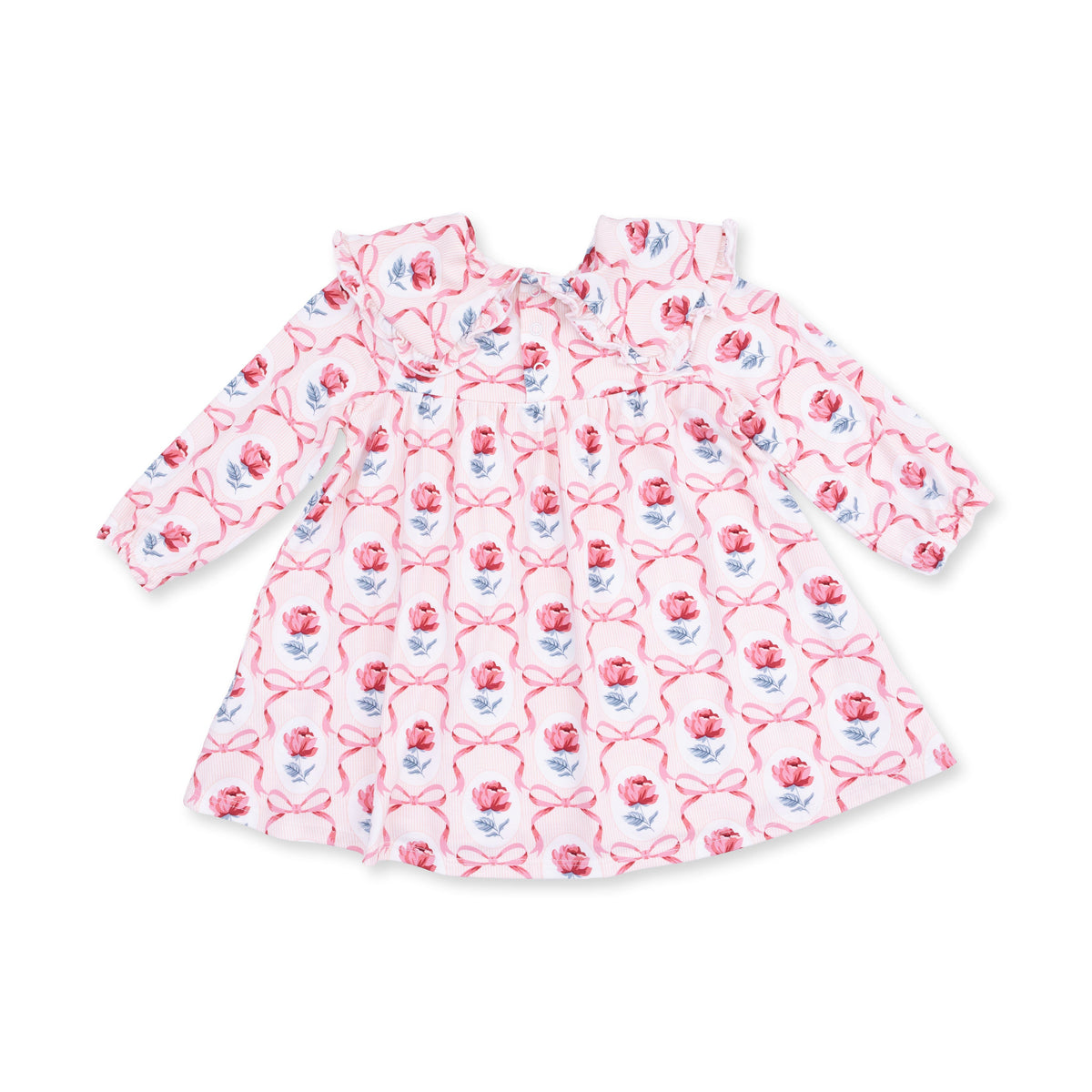 Leslie Rose - Sofia Dress with Oversize Collar and Bloomer