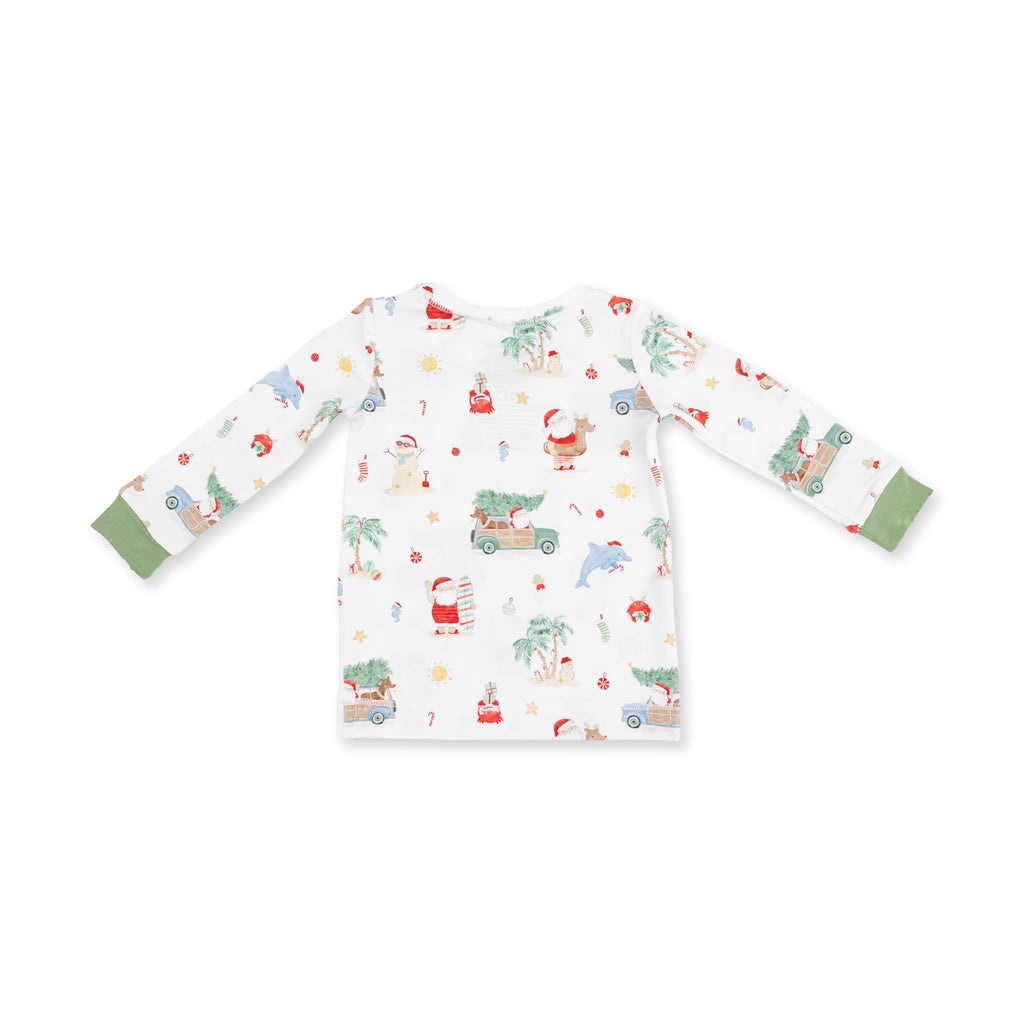 Beach Christmas - Bamboo - Long Sleeve Loungewear Set