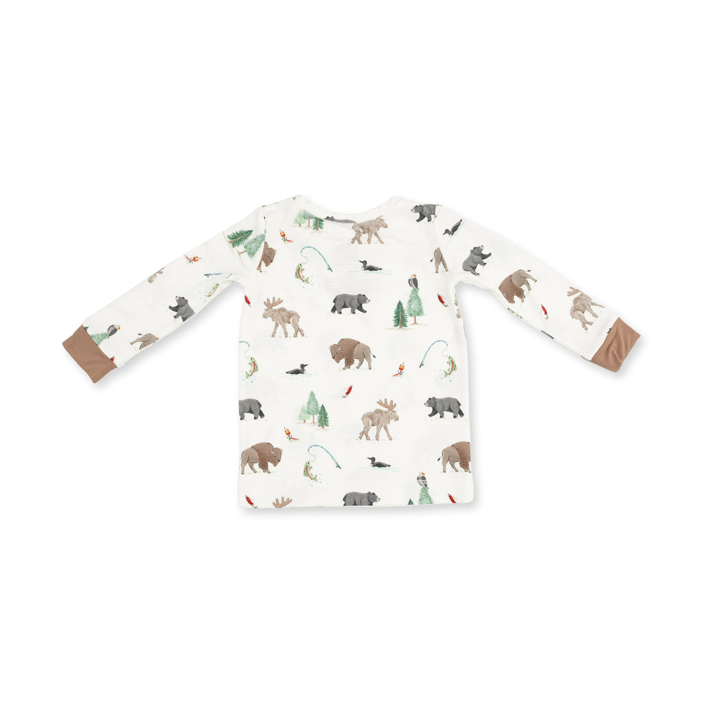 Northern Woodland Animals - Long Sleeve Loungewear Set