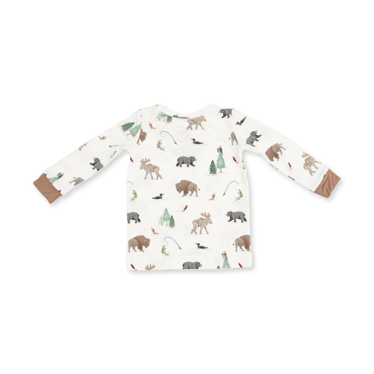 Northern Woodland Animals - Long Sleeve Loungewear Set