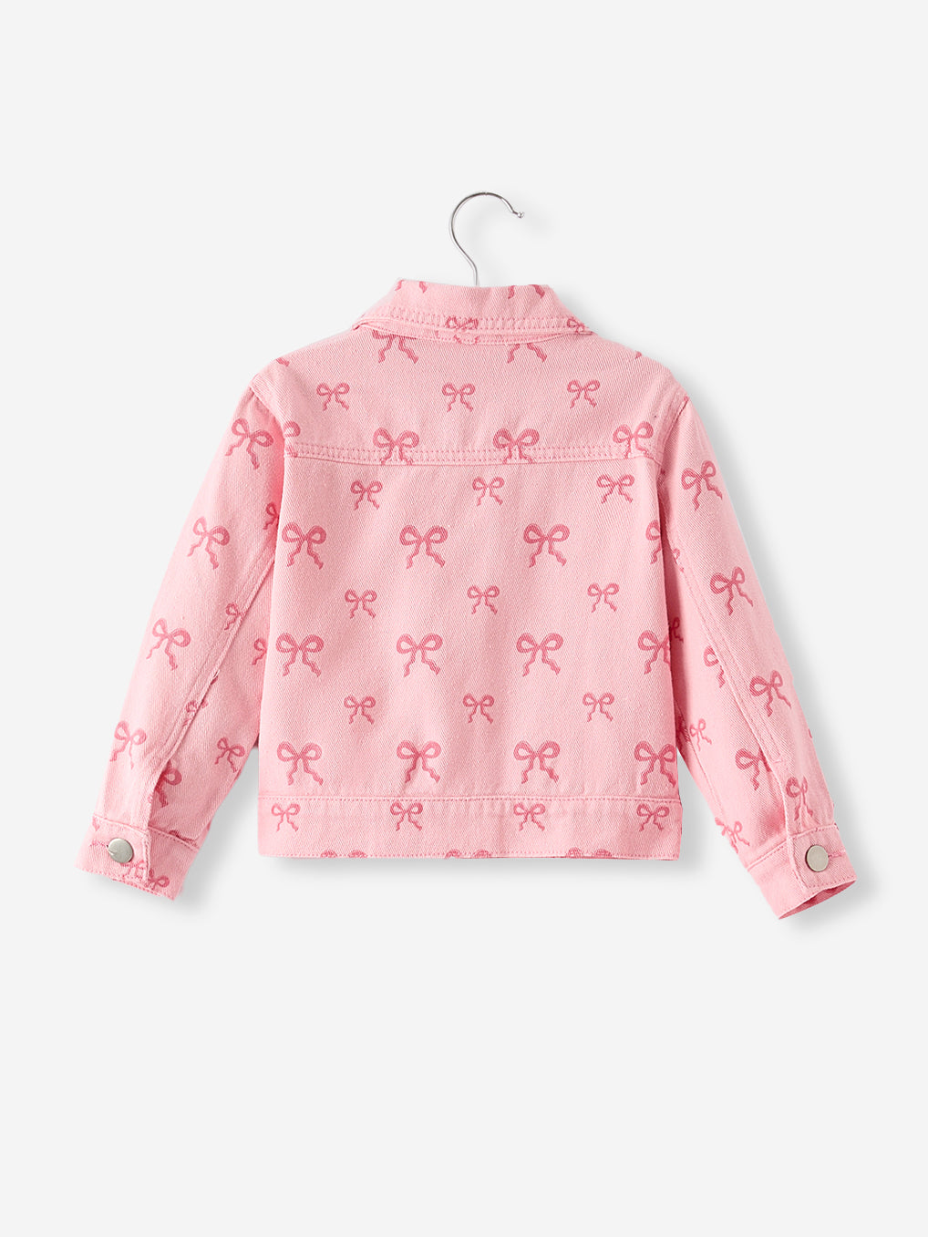 Pink Fall Girls Denim Jacket