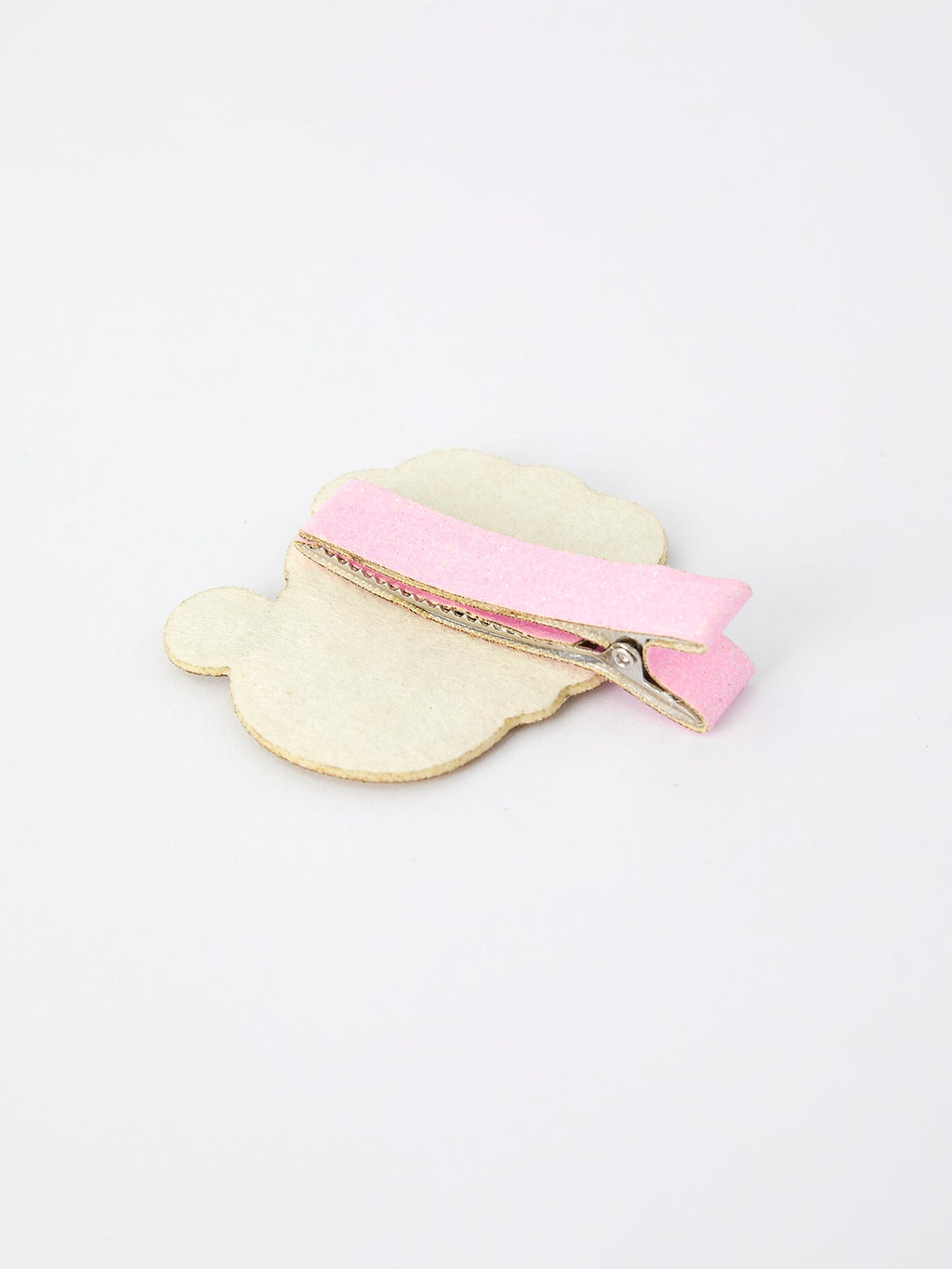 Christmas Pink Santa Girls 2-inch Hair Clip– Pink Girls' Hair Accessory