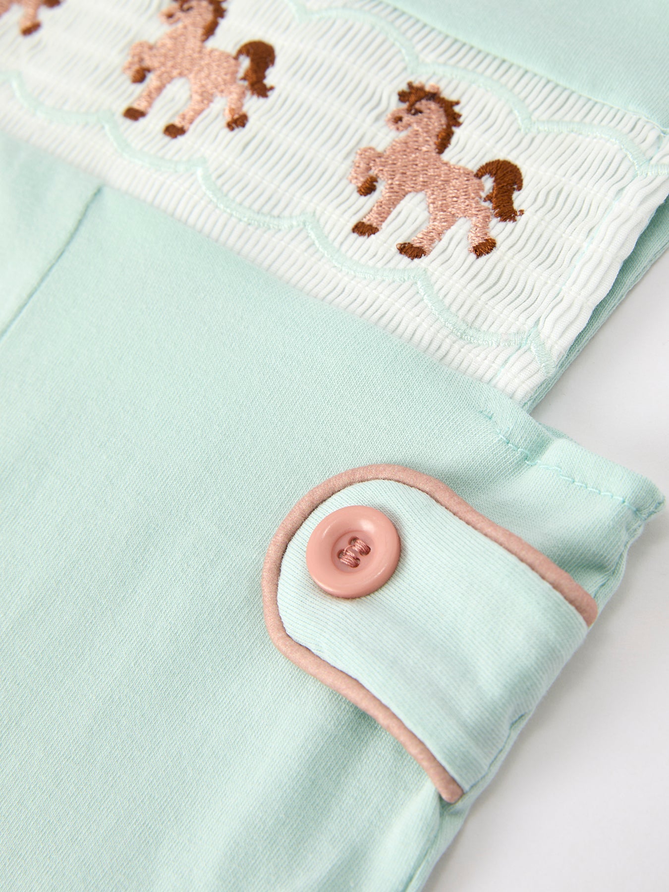 Western Horse Embroidery Boys Jonjon Sleeveless Romper