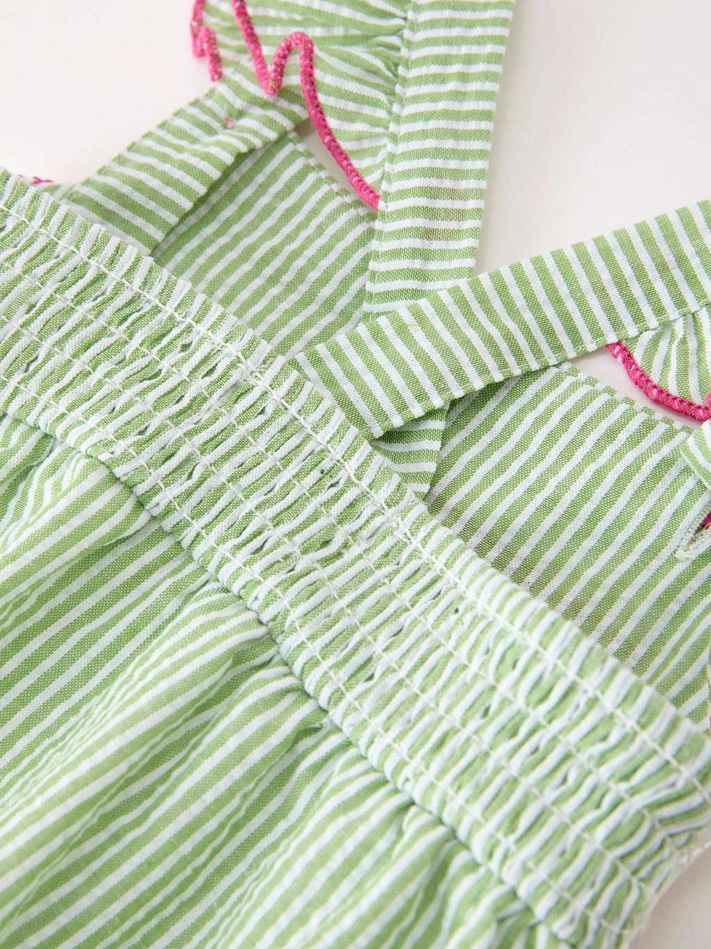 Western Boots Cactus Girls Romper Stripe Ruffle Strap
