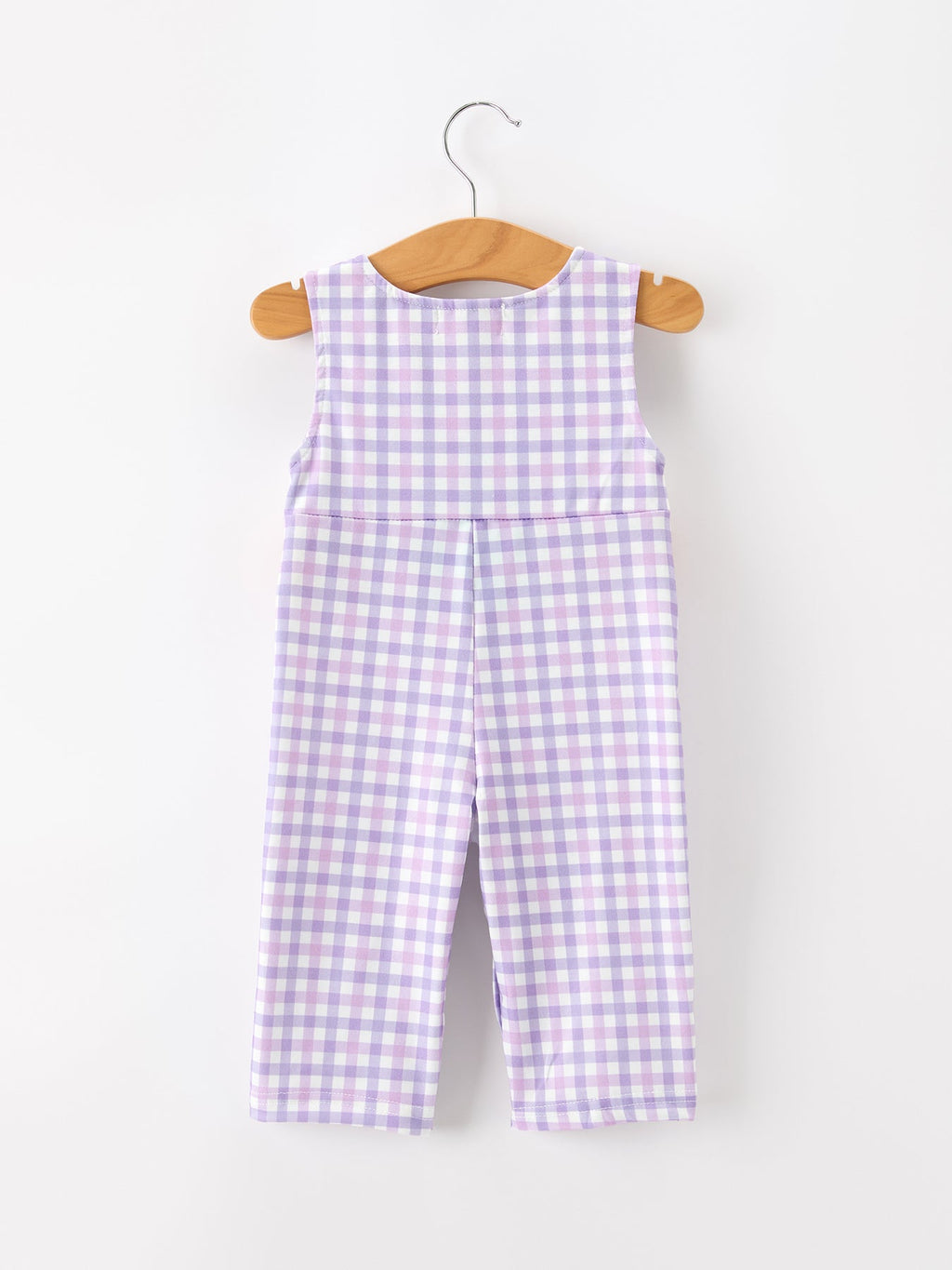 Halloween Ghost Plaid Smocked Baby Boy Romper