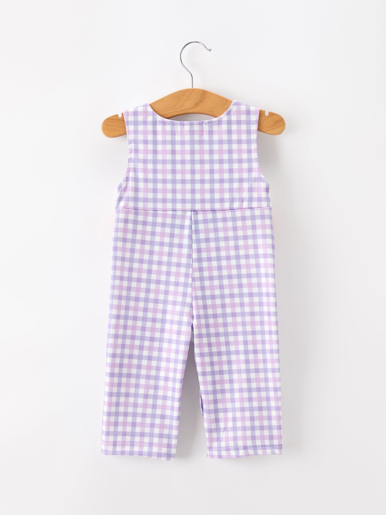 Halloween Ghost Plaid Smocked Baby Boy Romper