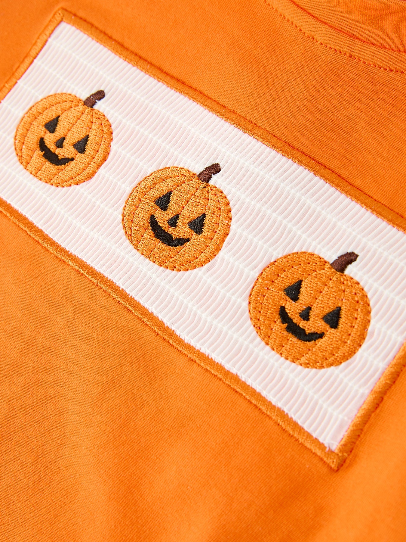 Halloween Pumpkin Plaid Boys Pants Set