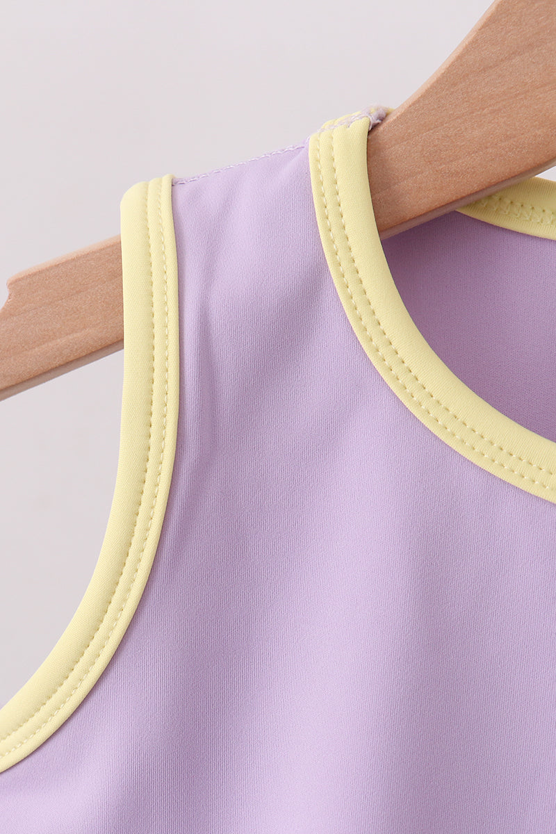 Lavender Performance Scalloped Skorts Set