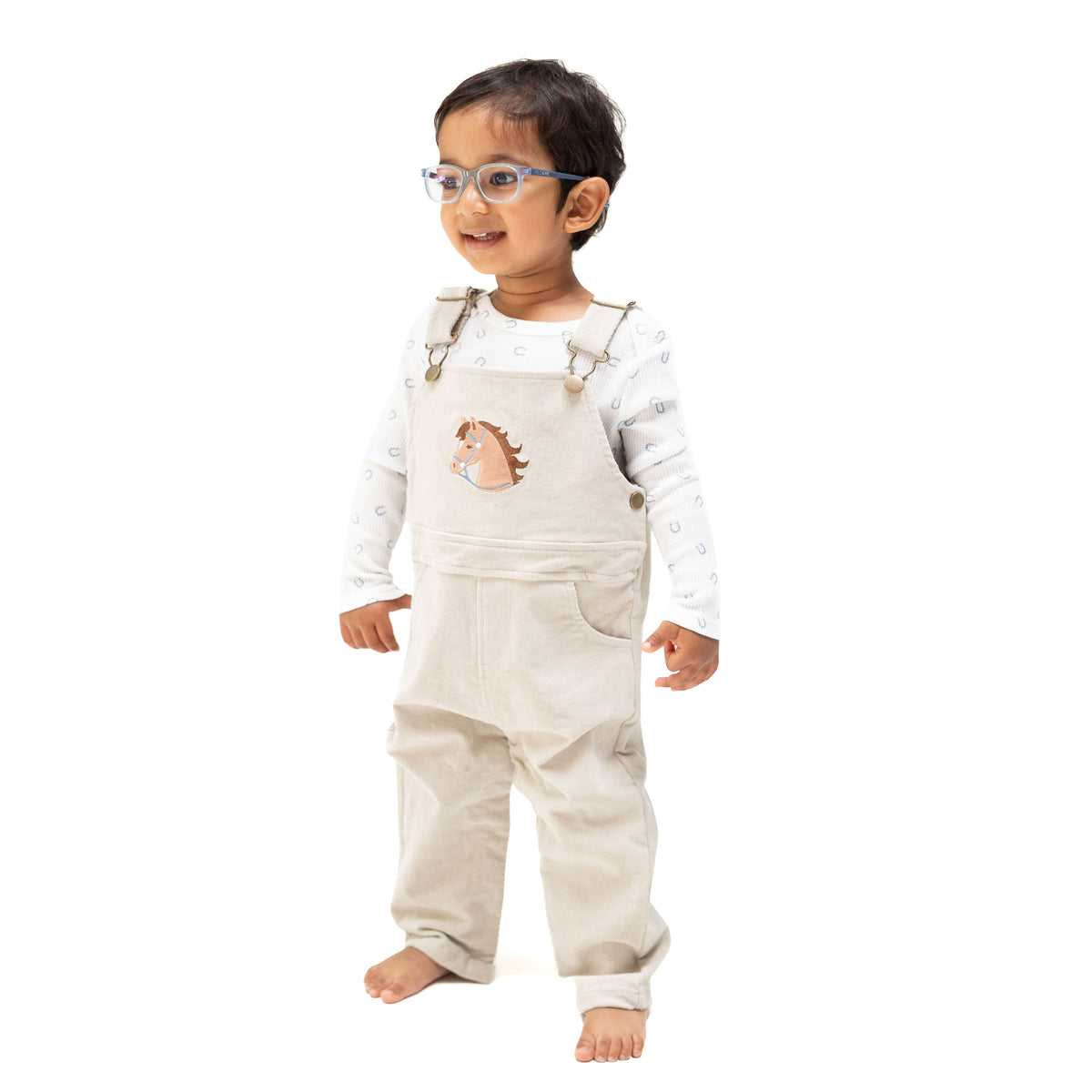Peyote - Uni Old School Overall with Horse Applique
