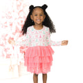 Sugar Plum Fairies - Bamboo - Twirly Long Sleeve Tutu Dress with Cartwheel Short