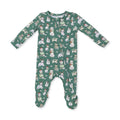Christmas Dogs Uni - Bamboo - 2 Way Zipper Footie