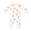 Simple Gingerbread- Ribbed - 2 Way Zipper Footie