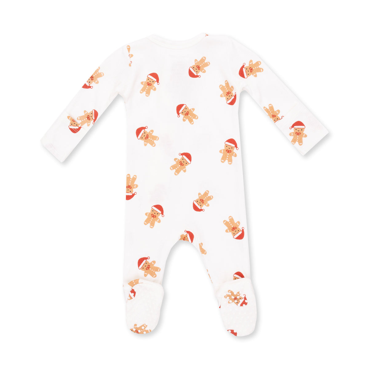 Simple Gingerbread- Ribbed - 2 Way Zipper Footie