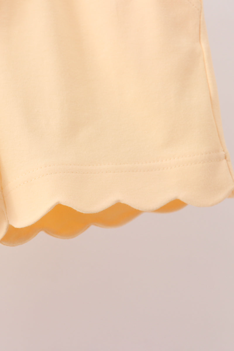 Buttercup Scalloped Shorts Set