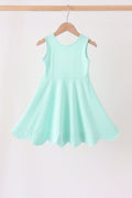 Mint Scalloped Dress