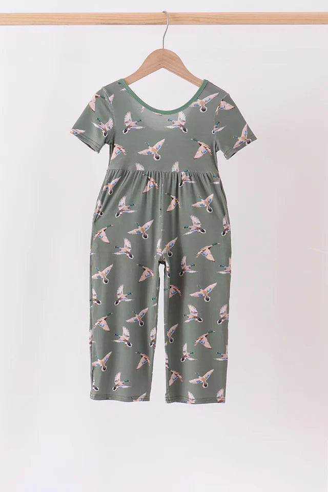 Green Mallard Bamboo Jumpsuit
