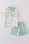 Sage Mallard Shorts Set
