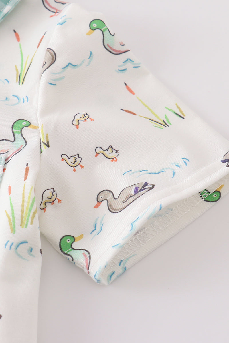 Sage Mallard Shorts Set