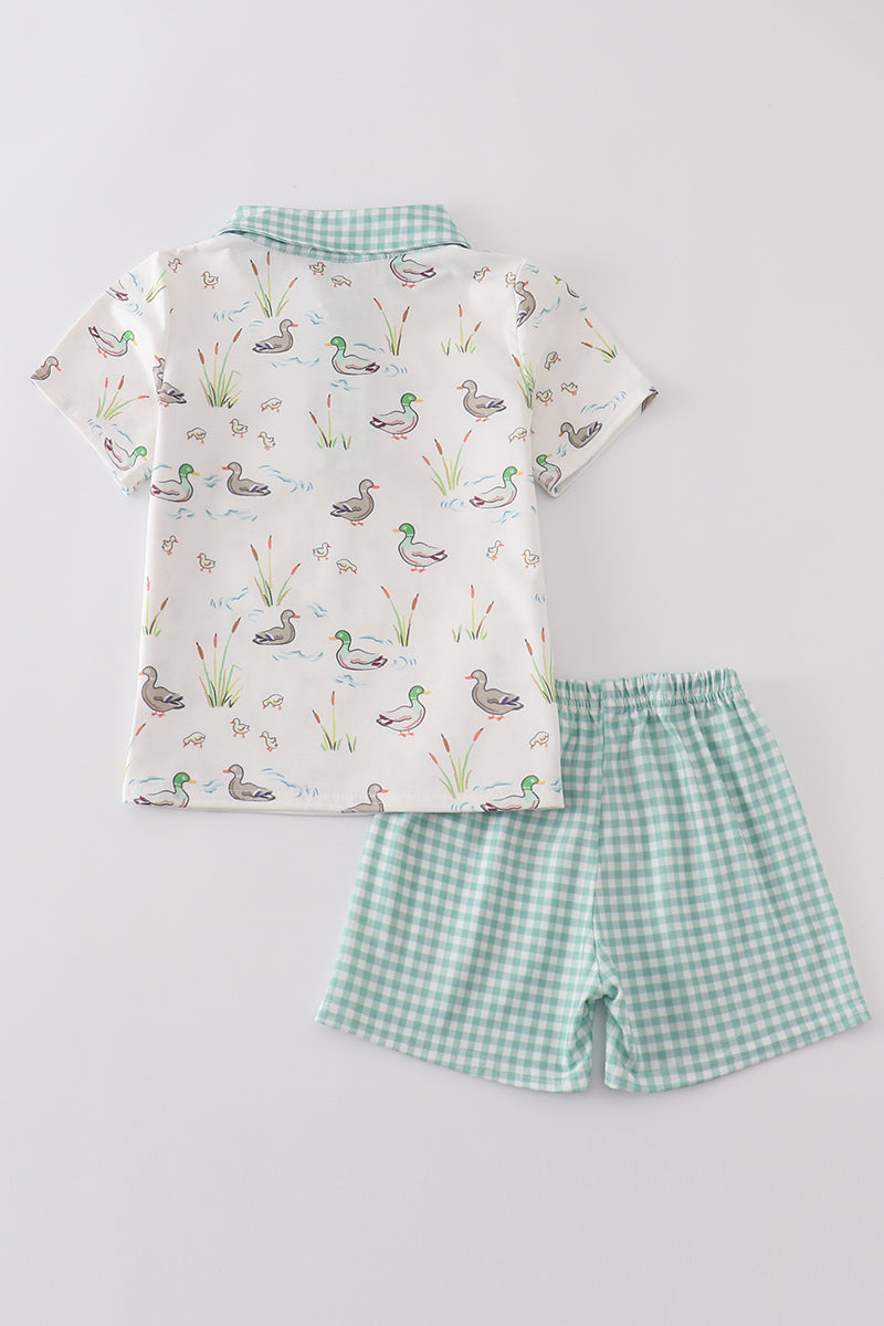 Sage Mallard Shorts Set