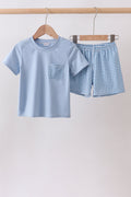 Blue Plaid Set
