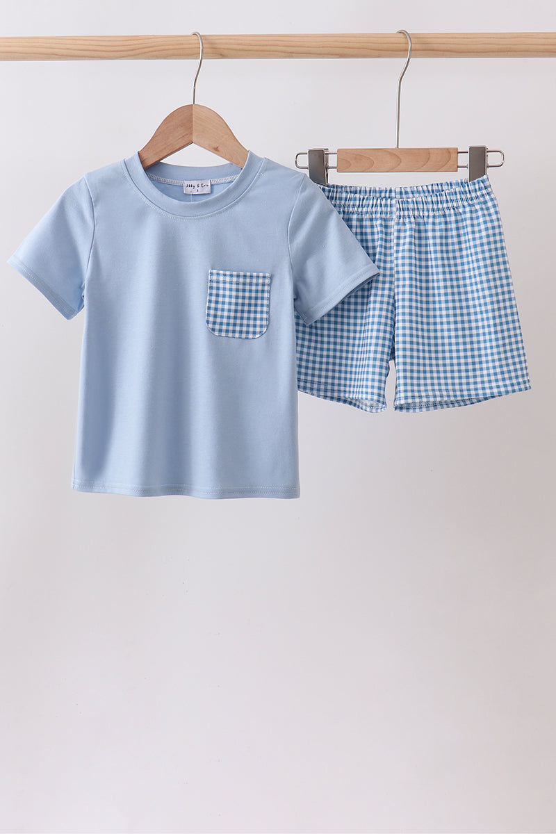 Blue Plaid Set