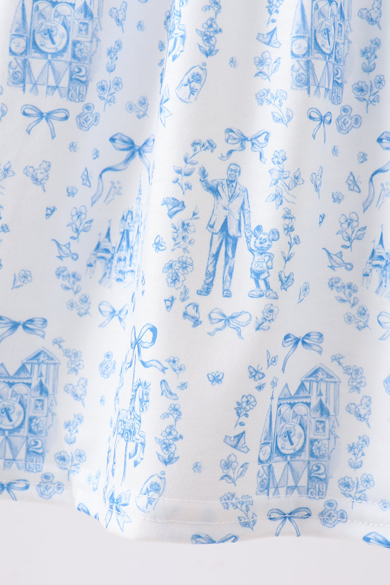Blue Castle Smocked Ruffle Dress
