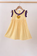 Purple LSU Tiger Applique Dress