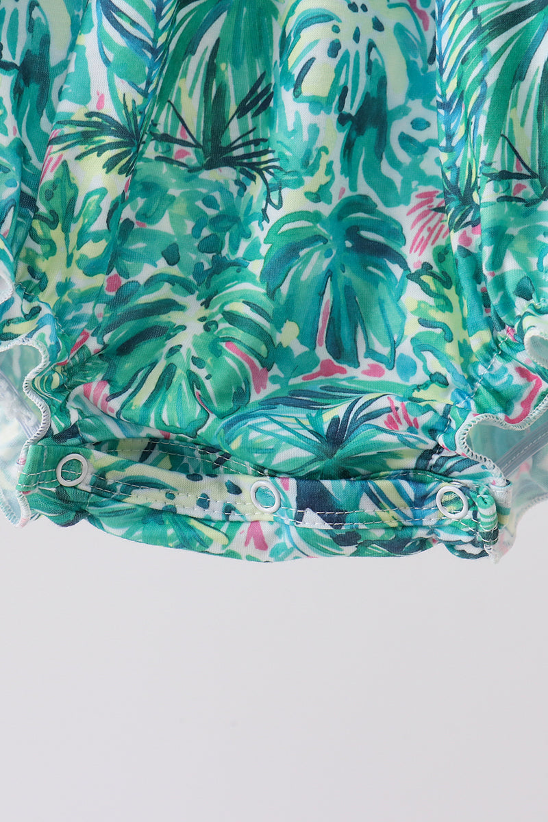 Green Lily Floral Bubble