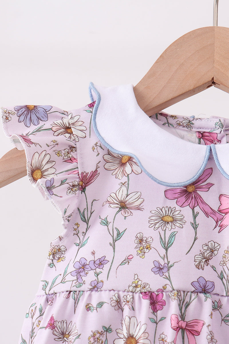 Purple Garden Ruffle Bubble