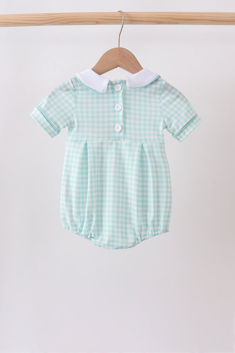 Green Gingham Bubble
