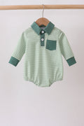 Teal Stripe pocket bubble