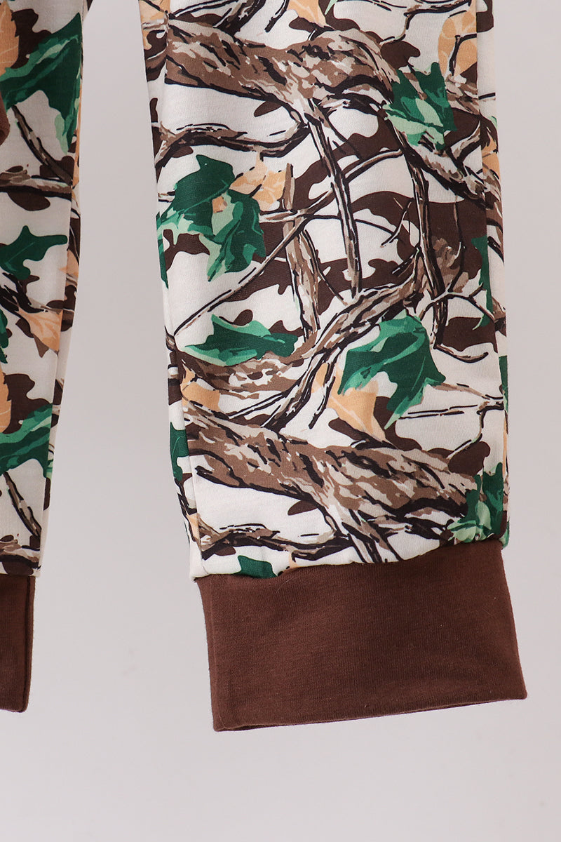 Camouflage Hunting Embroidered Pants Set