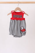 Red Georgia Applique Gingham Bubble