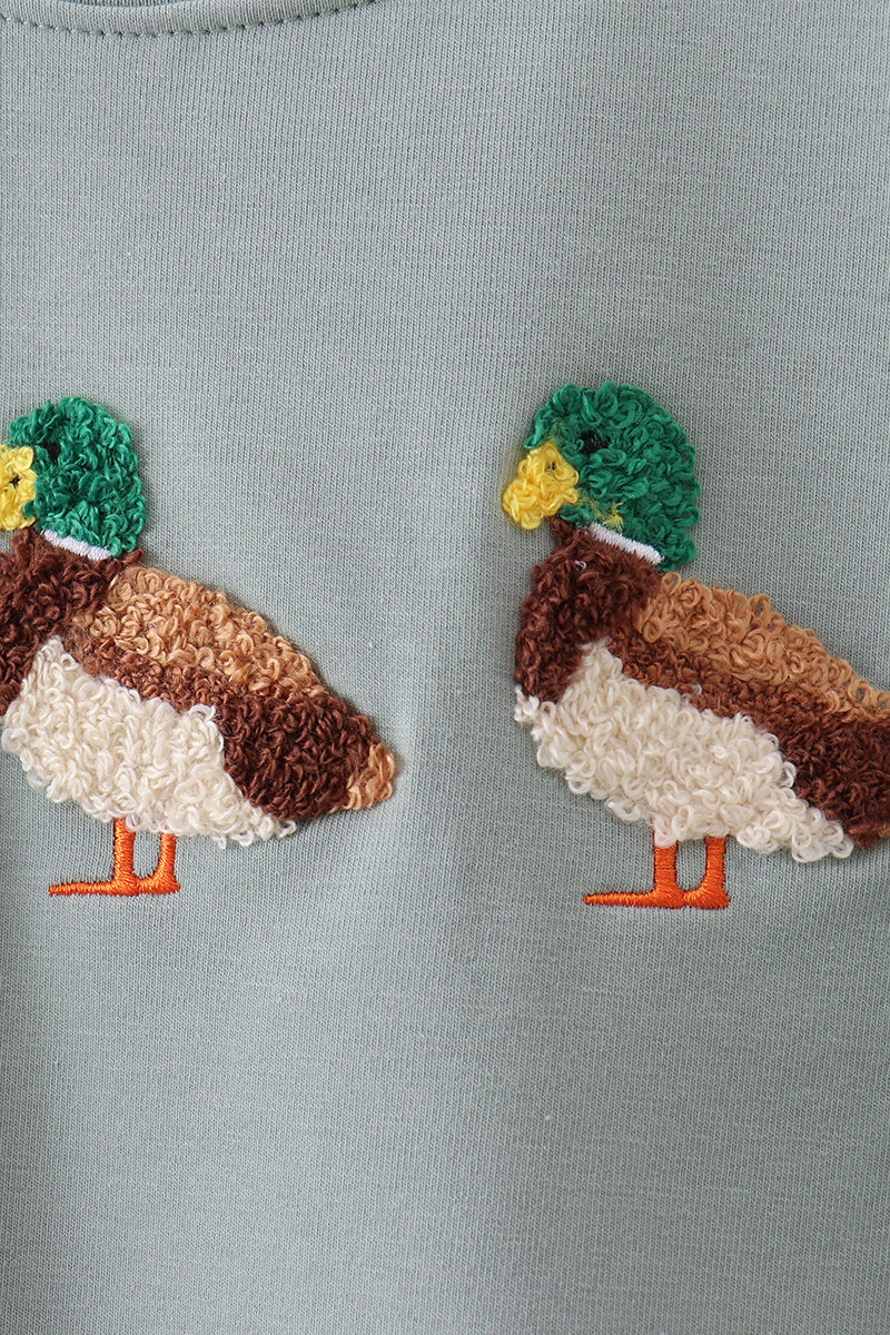 Sage Mallard French Knot Top