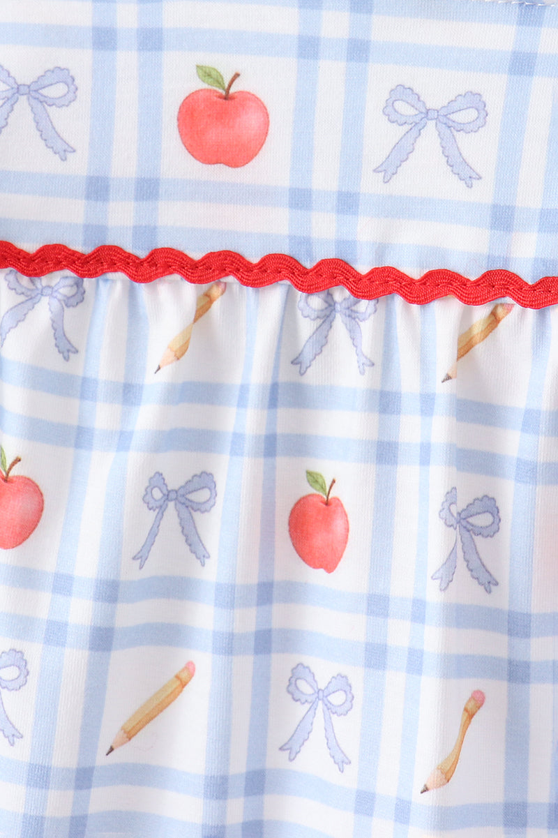 Red Apple Print Bloomer Set