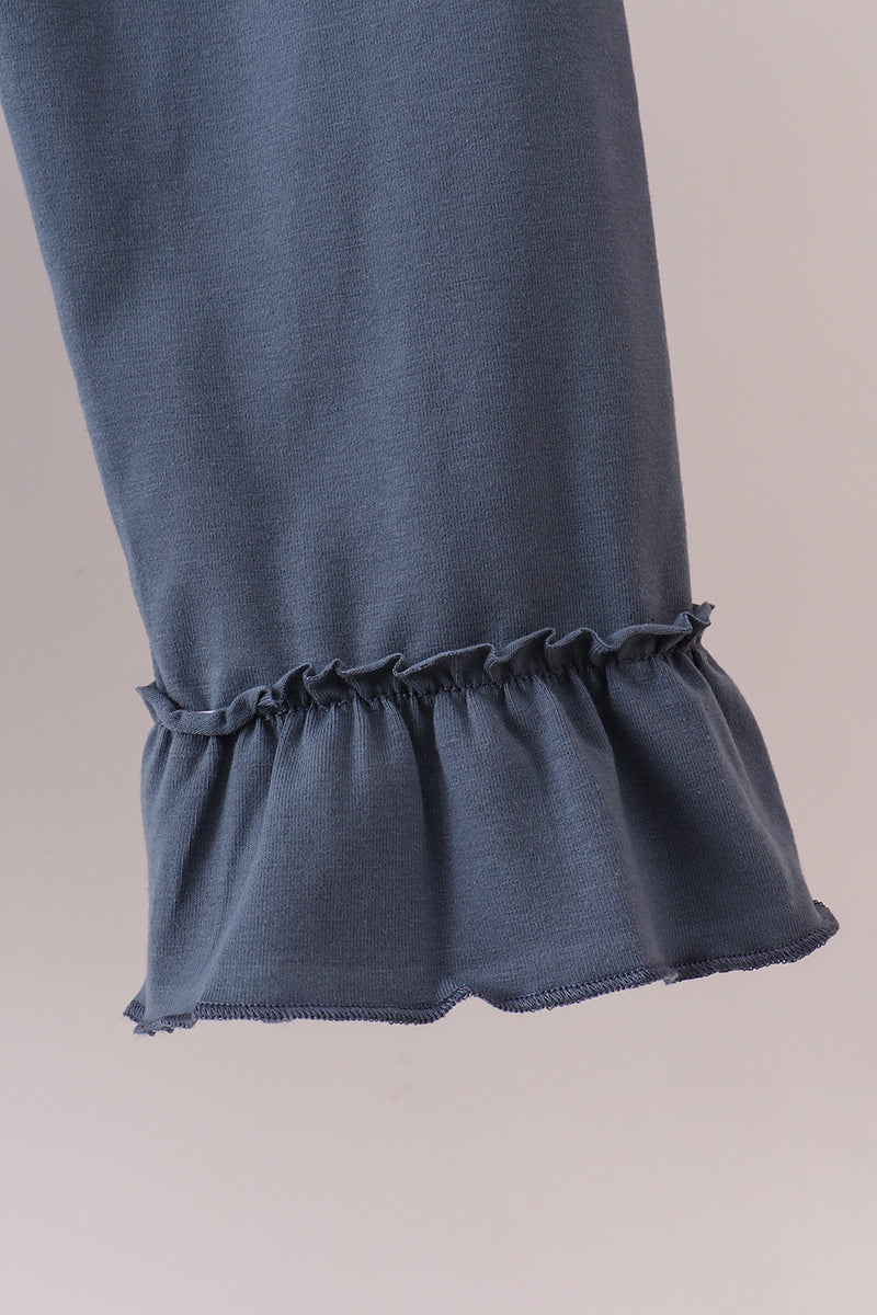 Garden Rose Smocked Ruffle Pants Set