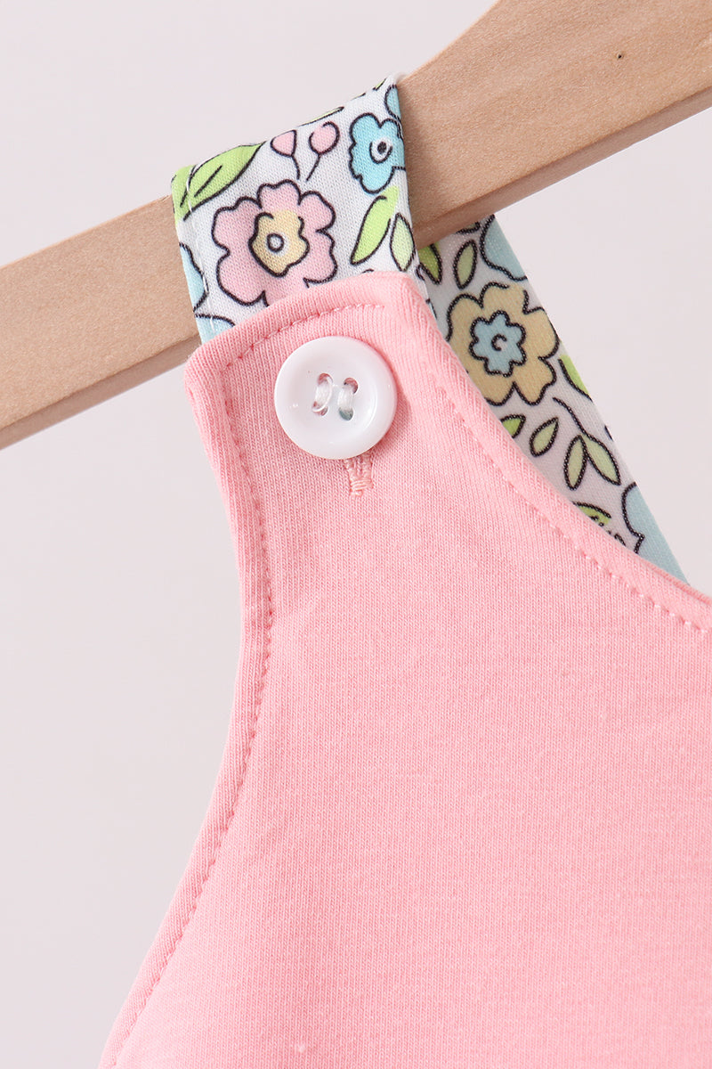Pink Chicken Applique Bloomer Set