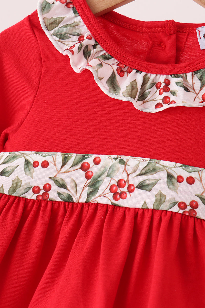 Red Bow Ruffle Bloomer Set