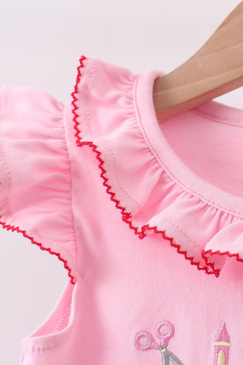 Pink Apple Embroidery Set