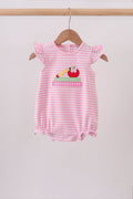 Pink Apple Pencil Embroidery Bubble