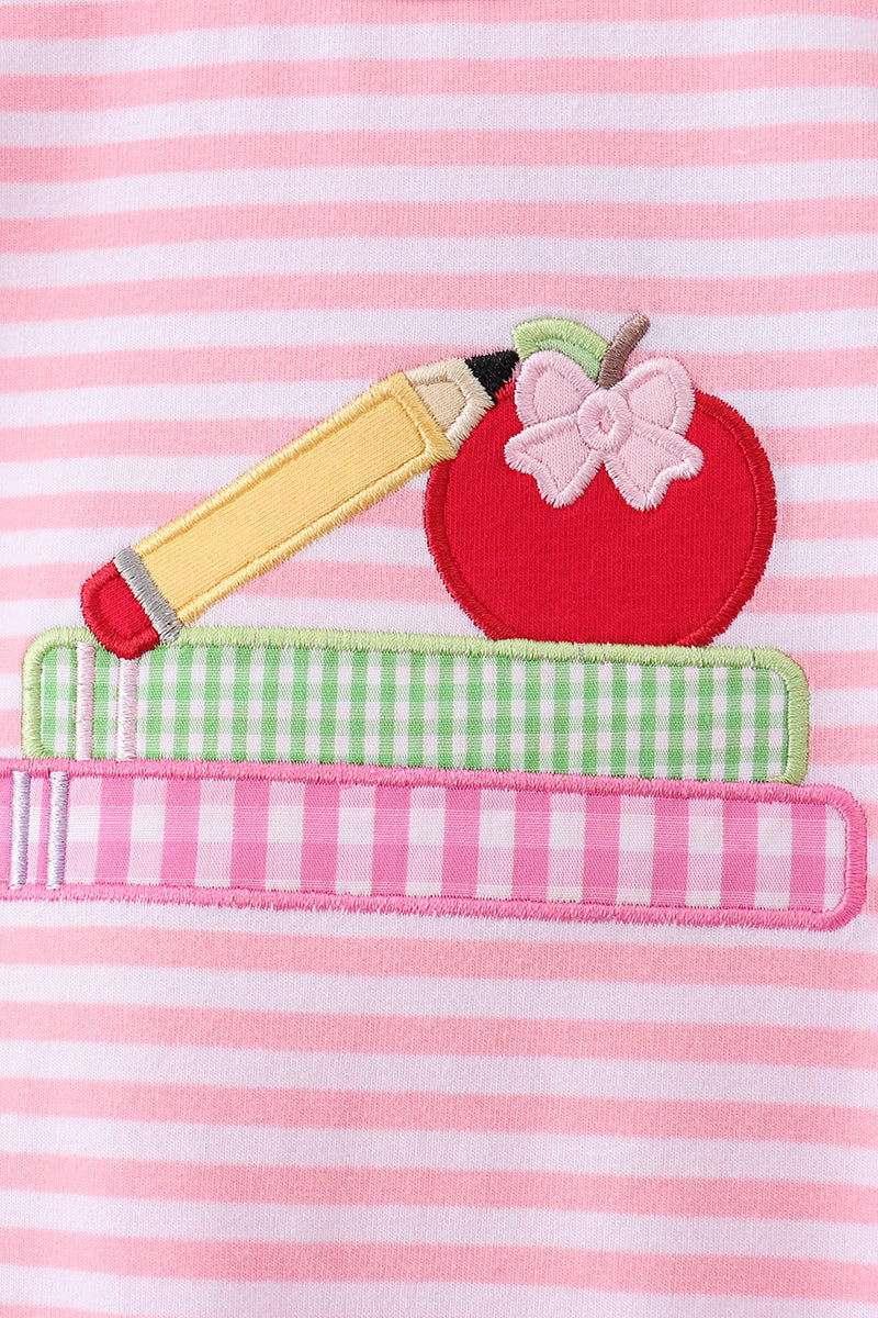 Pink Apple Pencil Embroidery Bubble